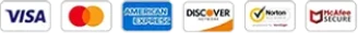 Payment card logos supplied with the product order materials